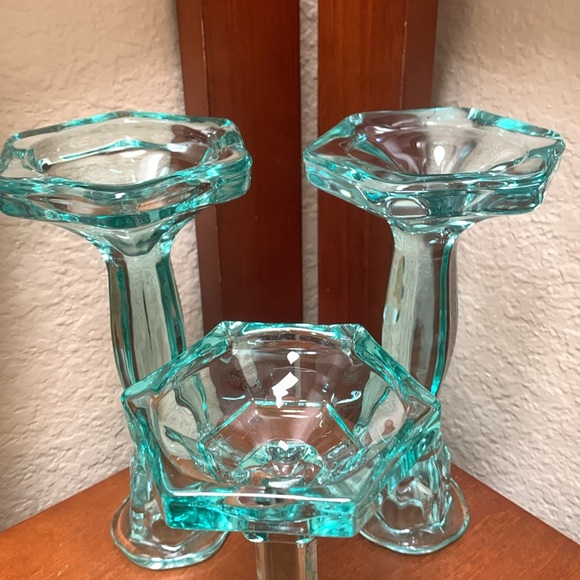 🔹Home Deco Glass Taper / Piller Candle Holders.. - Picture 7 of 7